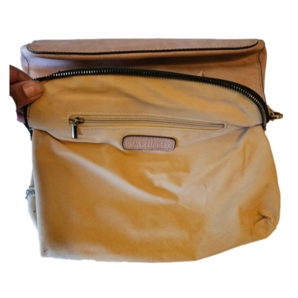 Sam & Hadley Mauve Pink studded shoulder Bag Tassel gold hardware pre-loved - Picture 16 of 16